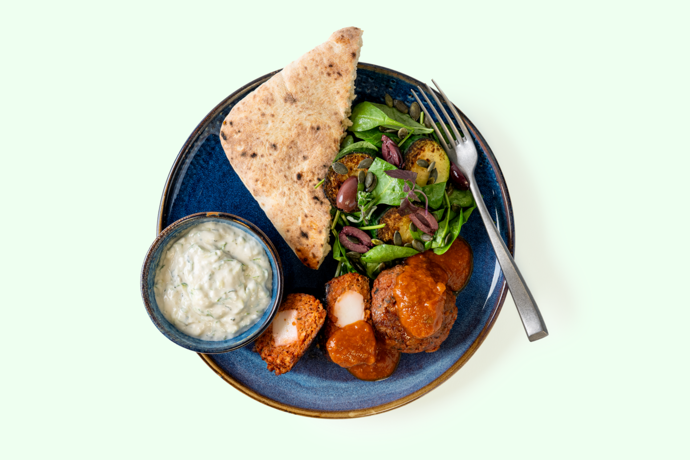 Bifteki met tzatziki