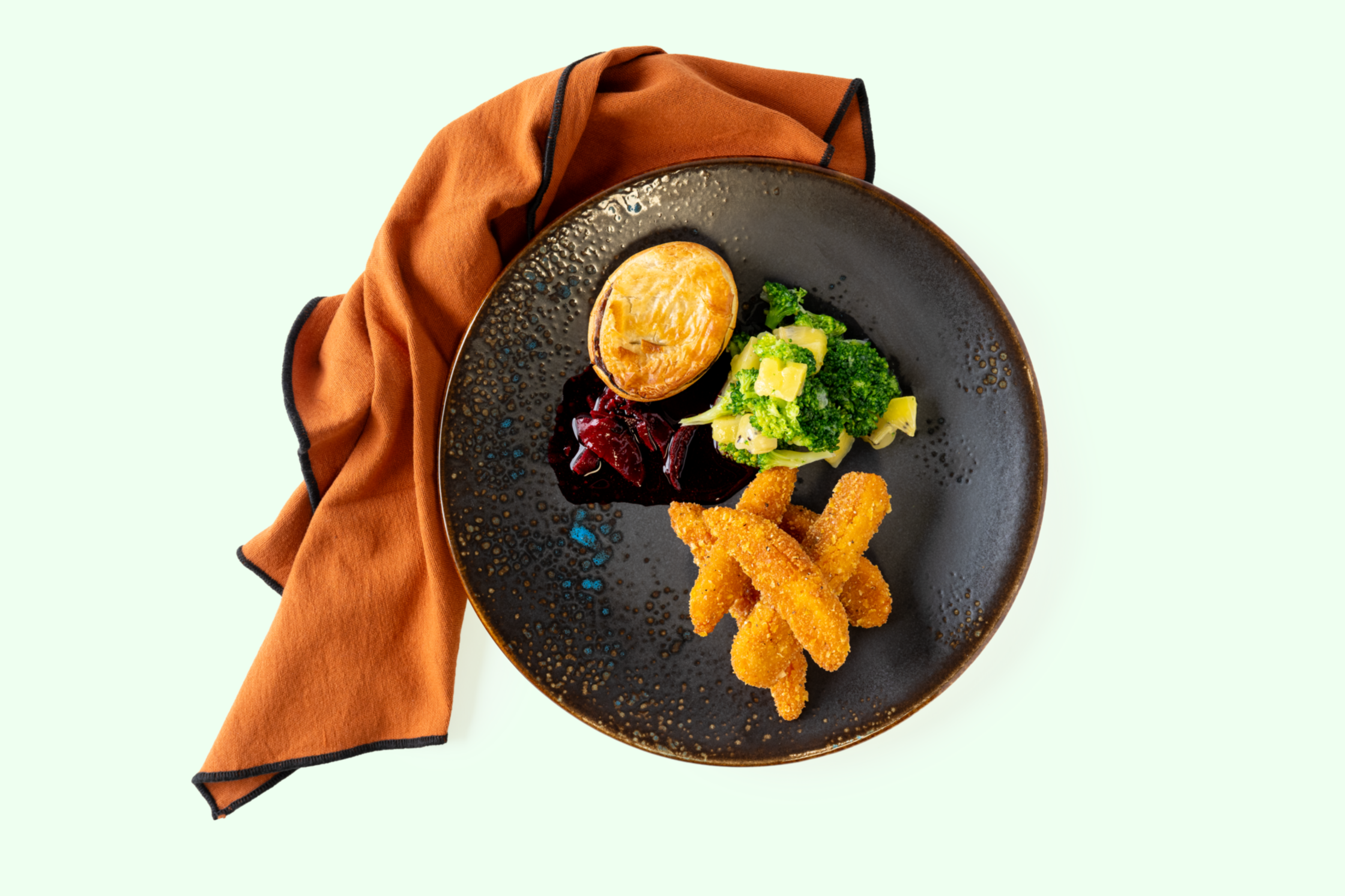 Oceanic stewed beef pie