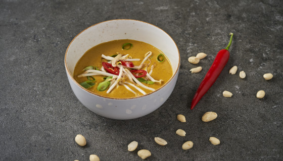 Pompoen curry soep